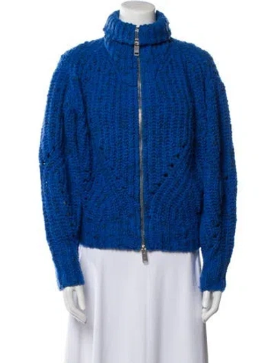 Pre-owned Isabel Marant Merino Wool Turtleneck Sweater In Blue