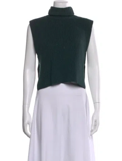 Pre-owned Isabel Marant Merino Wool Turtleneck Sweater In Green