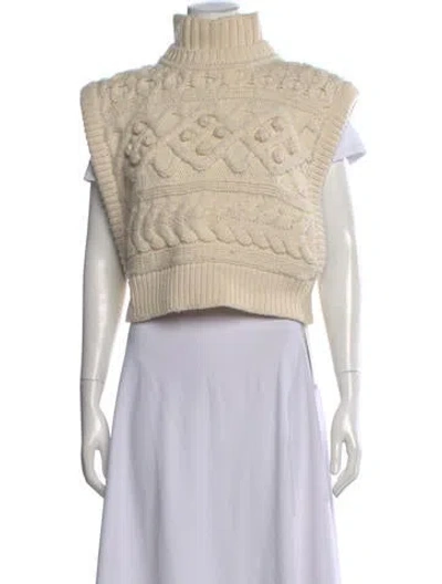 Pre-owned Isabel Marant Merino Wool Turtleneck Sweater In Neutral