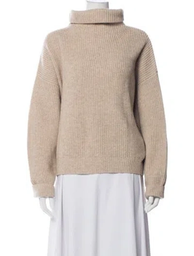 Pre-owned Isabel Marant Merino Wool Turtleneck Sweater In Neutrals