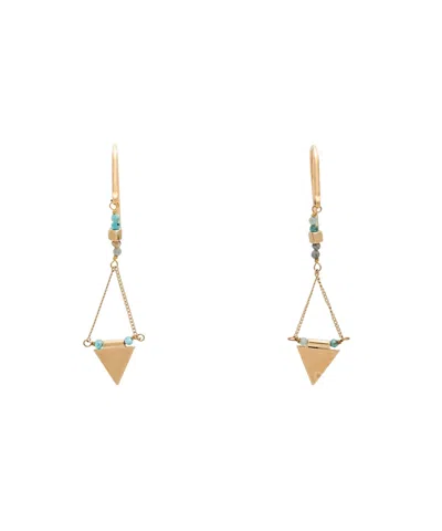Isabel Marant Metal Fishhook Earrings In Purple