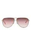 Isabel Marant Metal-frame Sunglasses In Silver