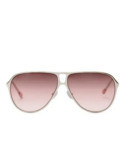 Isabel Marant Metal-frame Sunglasses In Silver