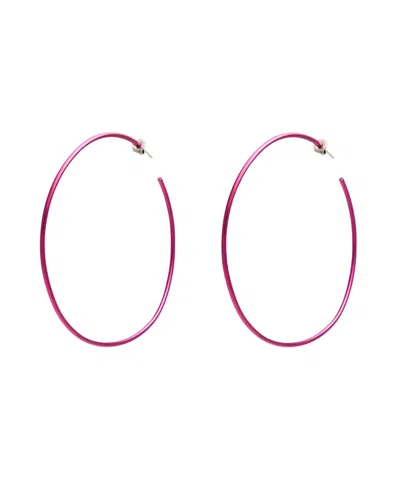 Isabel Marant Metal Hoop Earrings In Purple