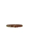 Isabel Marant Metal Nameplate Belt In Brown