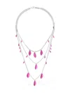 Isabel Marant Metal Shiny Leaf Necklace In Multi