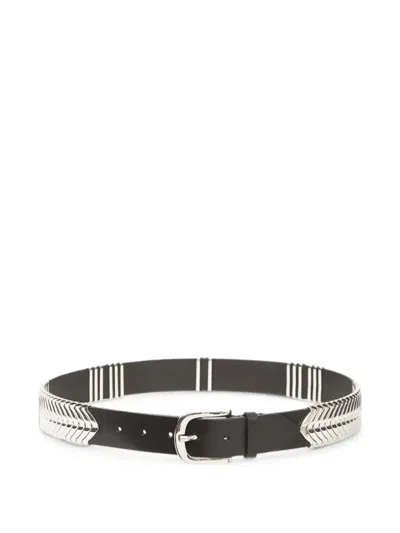 Isabel Marant Metal-embellished Belt In Brown