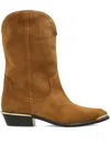 Isabel Marant Metallic-toe Slip-on Cowboy Boots In Brown