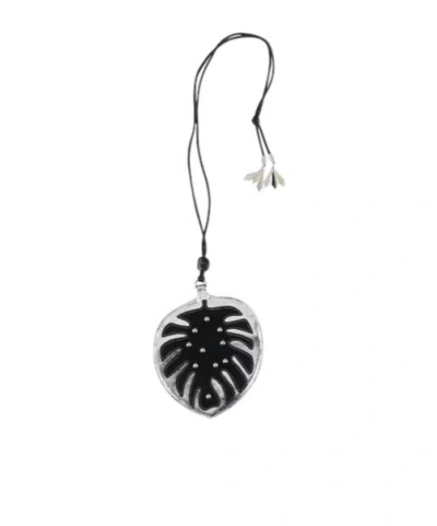 Isabel Marant Metallic Two-tone Spliced Necklace In Black