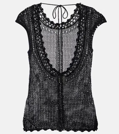 Isabel Marant Metorie Sleeveless Top In Black
