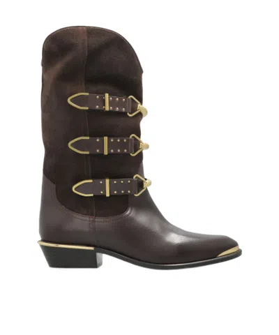 Isabel Marant Mexia Short Boots In Brown