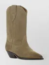 Isabel Marant Duerto Embroidered Suede Cowboy Boots