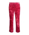 Isabel Marant Mid-rise Corduroy Cropped Trousers In Red