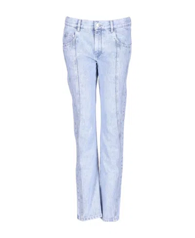 Isabel Marant Mid-rise Straight-leg Jeans In Blue