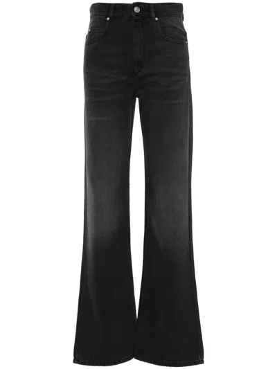 Isabel Marant Mid-waist Jeans In Black  