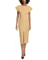 Isabel Marant Mirna Hemp Blend Midi Dress In Neutral