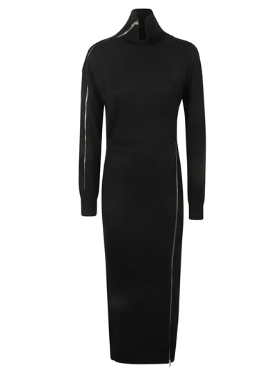 Isabel Marant Midi Dress With High Neckline In Black