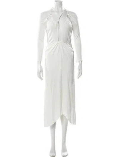Pre-owned Isabel Marant Midi Length Dress In White