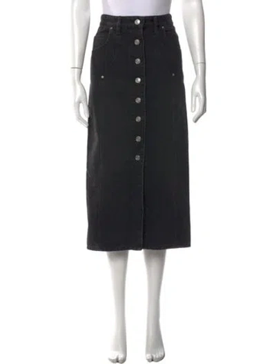Pre-owned Isabel Marant Midi Length Skirt In Black