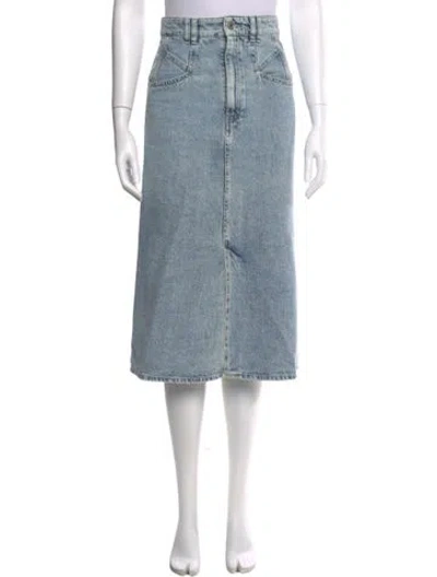 Pre-owned Isabel Marant Midi Length Skirt In Blue