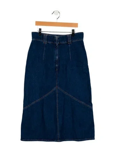 Pre-owned Isabel Marant Midi Length Skirt In Blue