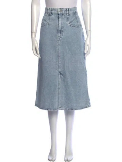 Pre-owned Isabel Marant Midi Length Skirt In Blue