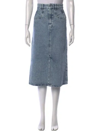 Pre-owned Isabel Marant Midi Length Skirt In Blue