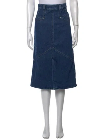Pre-owned Isabel Marant Midi Length Skirt In Blue