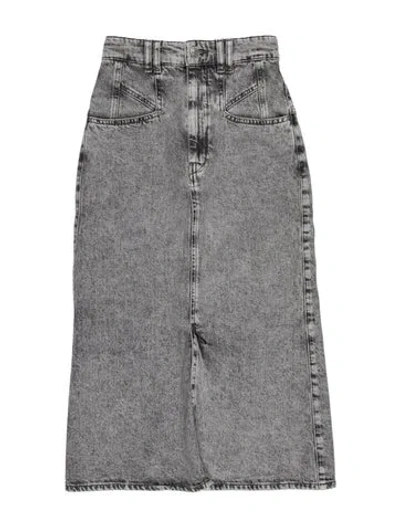 Pre-owned Isabel Marant Midi Length Skirt In Gray