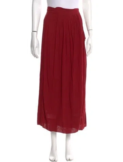 Pre-owned Isabel Marant Midi Length Skirt In Red