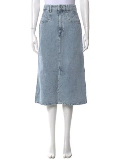 Pre-owned Isabel Marant Midi Length Skirt W/ Tags In Blue