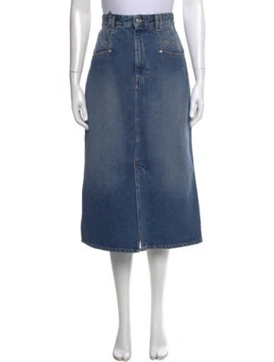 Pre-owned Isabel Marant Midi Length Skirt W/ Tags In Blue