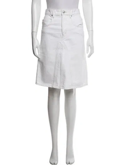 Pre-owned Isabel Marant Midi Length Skirt In White