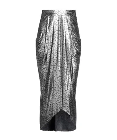 Isabel Marant Midi Skirts In Silver