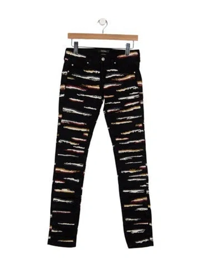 Pre-owned Isabel Marant Mid-rise Skinny Leg Jeans In Black