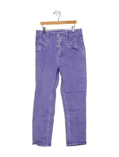 Pre-owned Isabel Marant Mid-rise Skinny Leg Jeans In Purple
