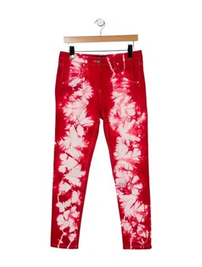Pre-owned Isabel Marant Mid-rise Skinny Leg Jeans In Red