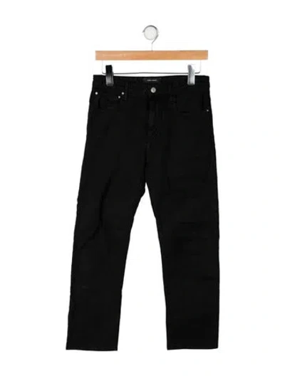 Pre-owned Isabel Marant Mid-rise Straight Leg Jeans In Black