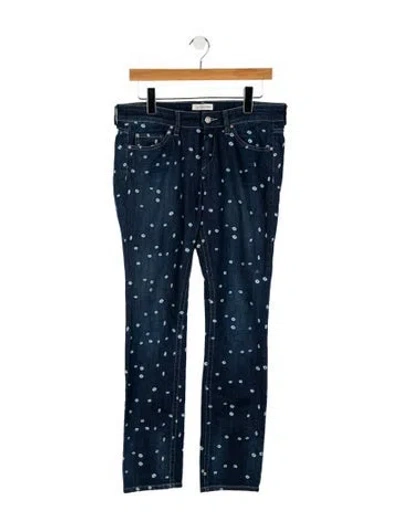 Pre-owned Isabel Marant Mid-rise Straight Leg Jeans In Blue
