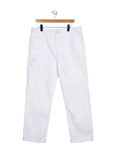 Pre-owned Isabel Marant Mid-rise Straight Leg Jeans In Blue