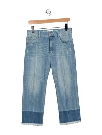 Pre-owned Isabel Marant Mid-rise Straight Leg Jeans In Blue