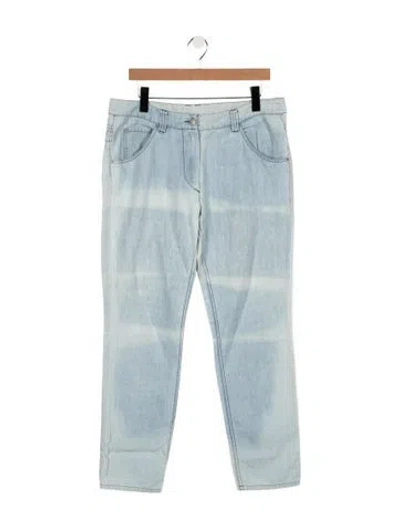 Pre-owned Isabel Marant Mid-rise Straight Leg Jeans In Blue