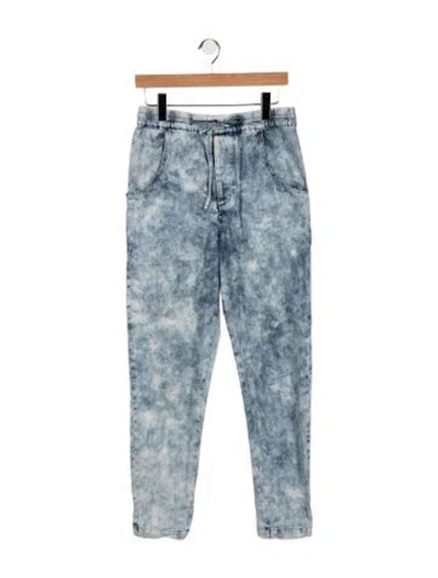 Pre-owned Isabel Marant Mid-rise Straight Leg Jeans In Blue