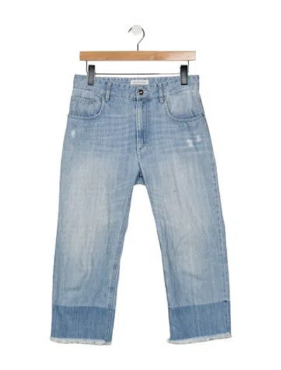 Pre-owned Isabel Marant Mid-rise Straight Leg Jeans In Blue
