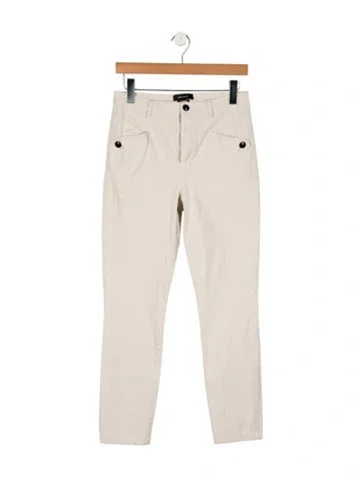 Pre-owned Isabel Marant Mid-rise Straight Leg Jeans In Neutral