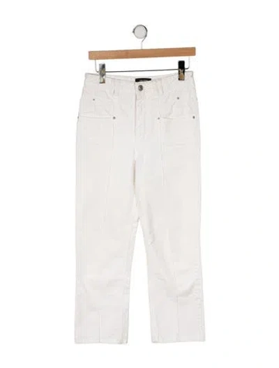 Pre-owned Isabel Marant Mid-rise Straight Leg Jeans In Neutral