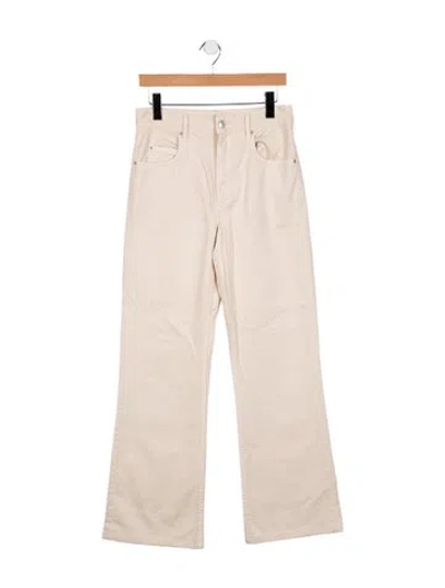 Pre-owned Isabel Marant Mid-rise Straight Leg Jeans In Neutral