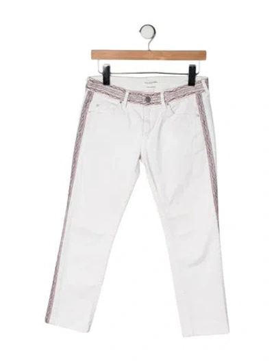 Pre-owned Isabel Marant Mid-rise Straight Leg Jeans In Neutrals
