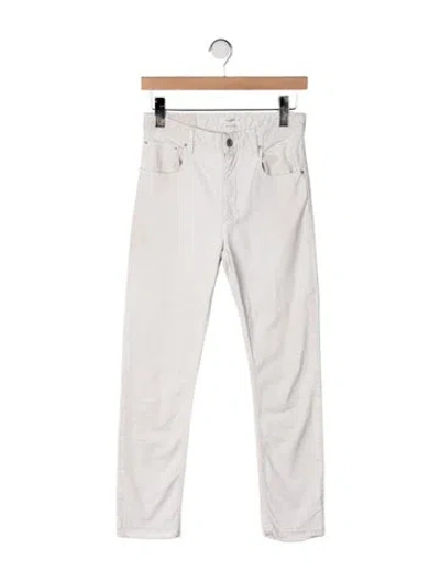 Pre-owned Isabel Marant Mid-rise Straight Leg Jeans In Neutrals