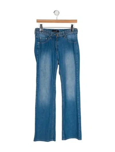 Pre-owned Isabel Marant Mid-rise Wide Leg Jeans In Blue